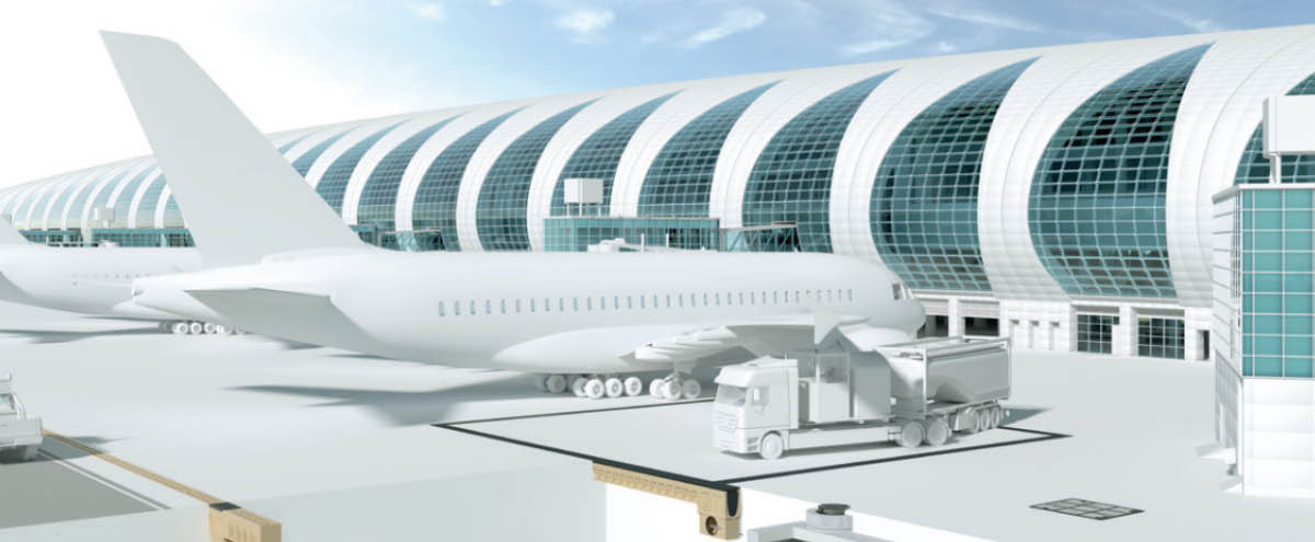 Header Rendering Flughafen