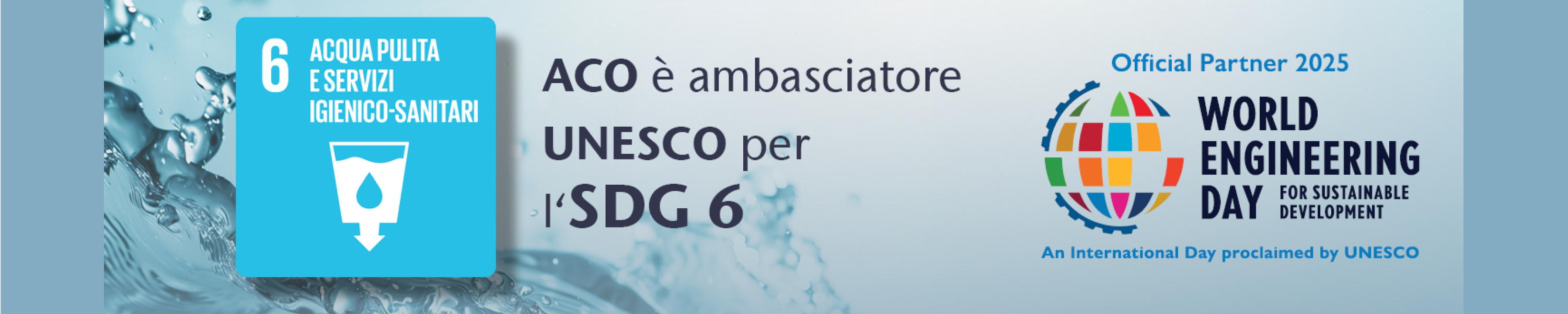 ACO e UNESCO: Impegno per l'Obiettivo di Sviluppo Sostenibile 6