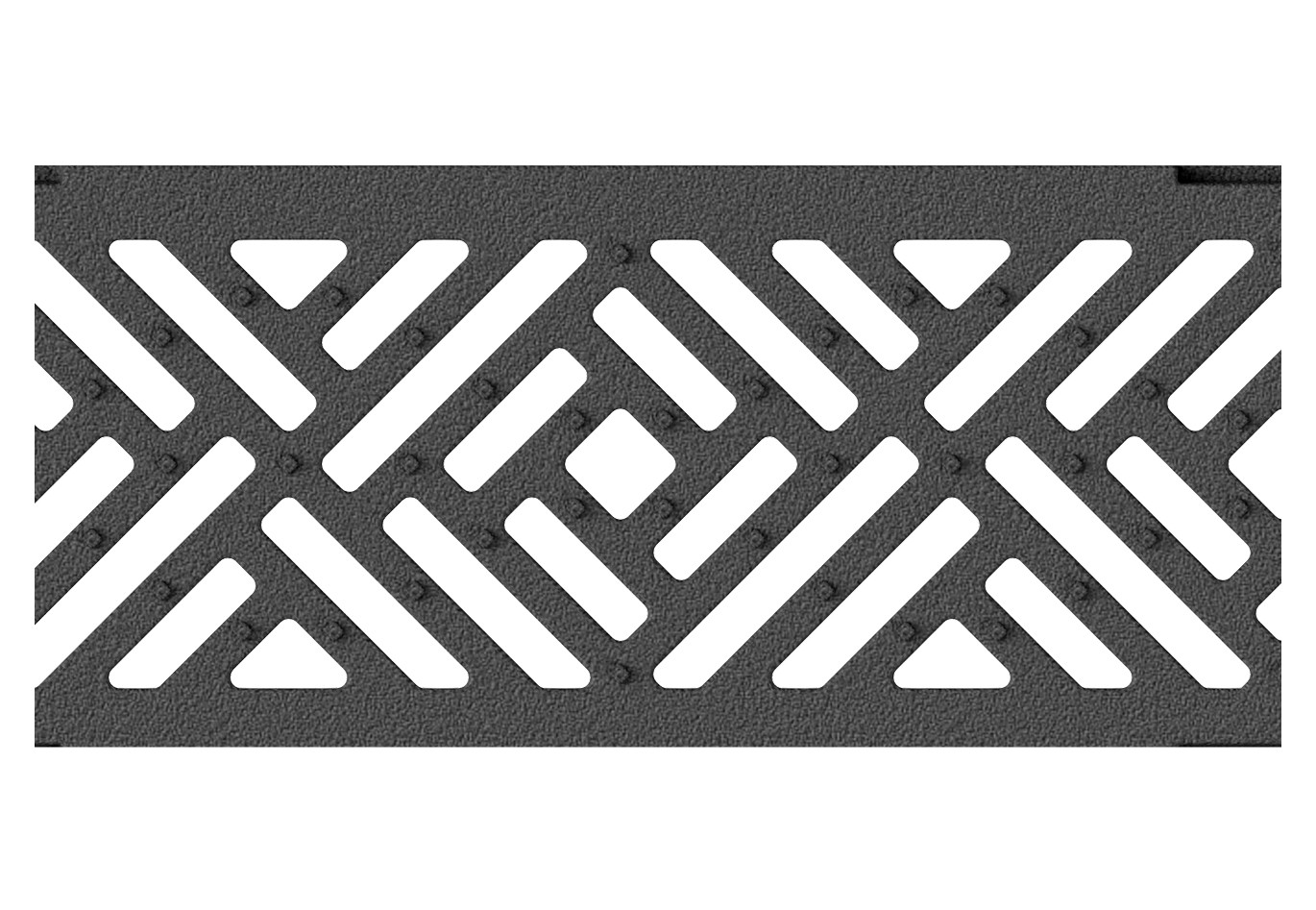 Griglia Design Square, in ghisa, cl B125.