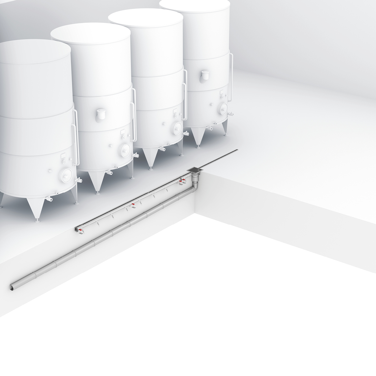 Drenaggio per cantine vinicole_affinamento in acciaio